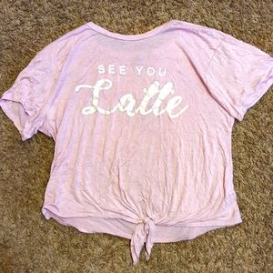 [ S/M ] See You Latte Shirt – Charlotte Russe